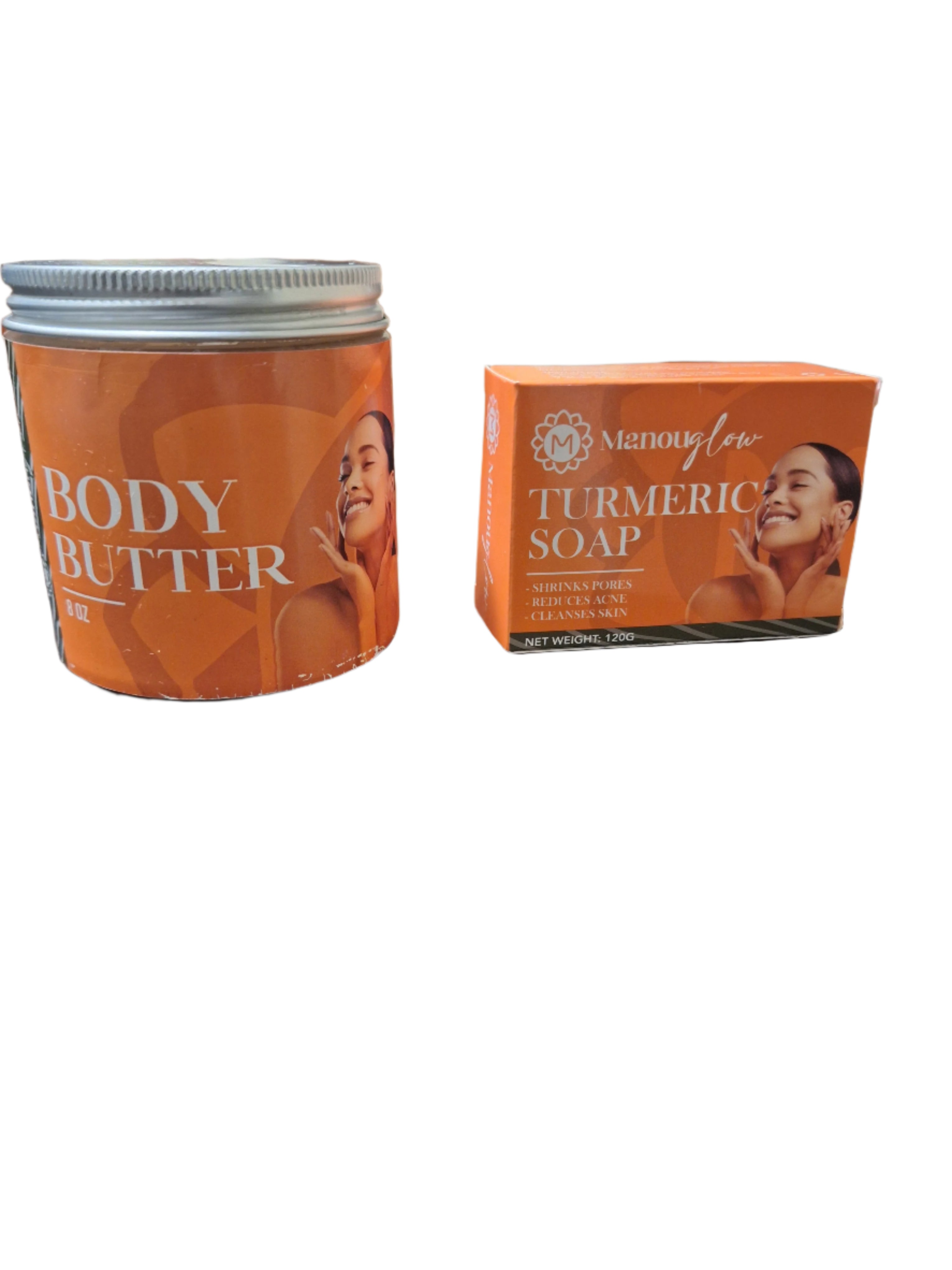 PACK MANOUGLOW (Turmeric Soap + Body butter)