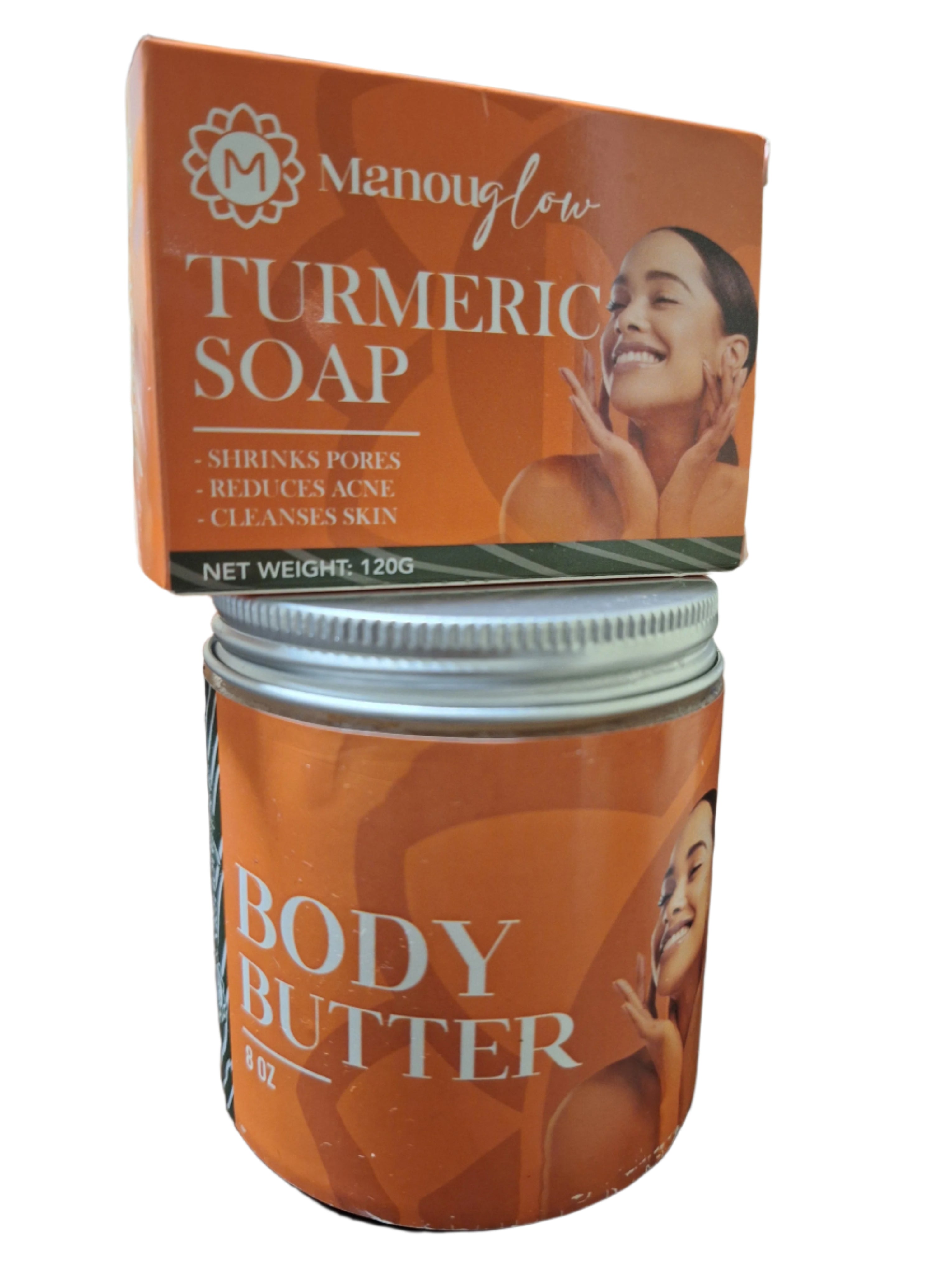 PACK MANOUGLOW (Turmeric Soap + Body butter)