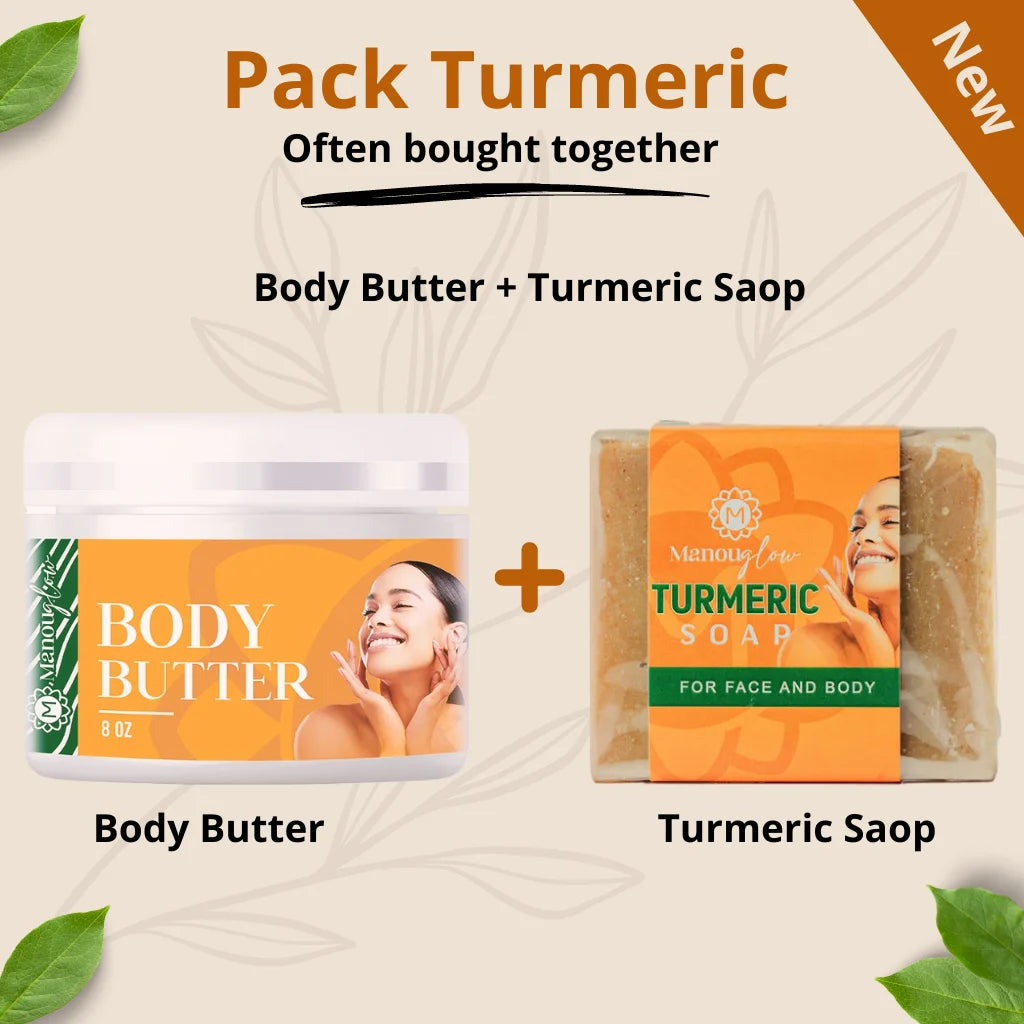 PACK MANOUGLOW (Turmeric Soap + Body butter)